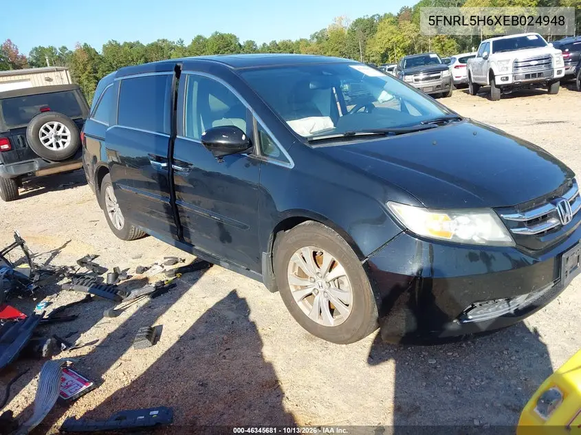 5FNRL5H6XEB024948 Honda Odyssey 2014 — повреждение Боковая часть, фото до ремонта