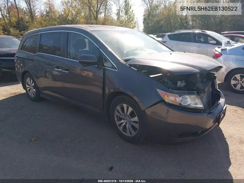 5FNRL5H62EB130522 — 2014 Honda Odyssey, фото 2 с аукциона IAAI, Передняя часть