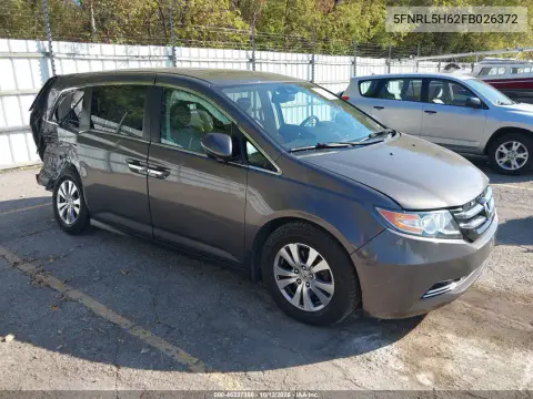 5FNRL5H62FB026372 — 2015 Honda Odyssey, Правая сторона, фото до ремонта