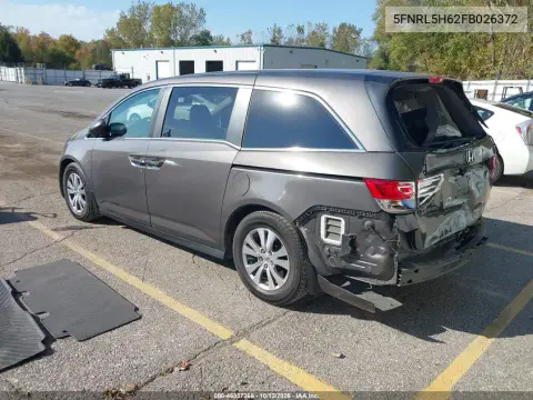 2015 Honda Odyssey Ex-L VIN 5FNRL5H62FB026372 фото 4