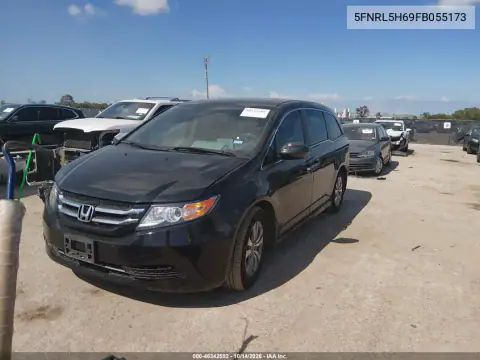 5FNRL5H69FB055173 — 2015 Honda Odyssey, фото 3 с аукциона IAAI, Передняя часть