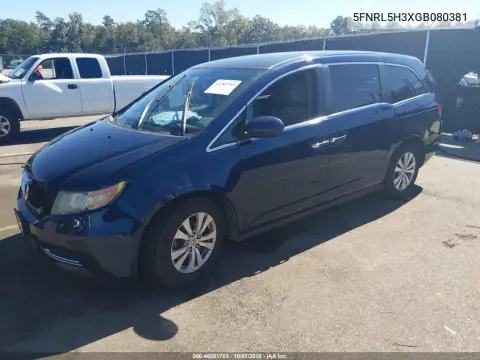 2016 Honda Odyssey Se VIN 5FNRL5H3XGB080381 фото 3