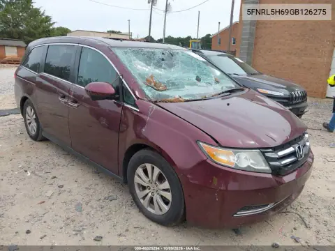 5FNRL5H69GB126275 — 2016 Honda Odyssey, Передняя часть, фото до ремонта