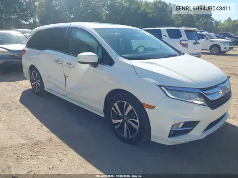 2018 Honda Odyssey Elite VIN 5FNRL6H94JB043411 фото 2