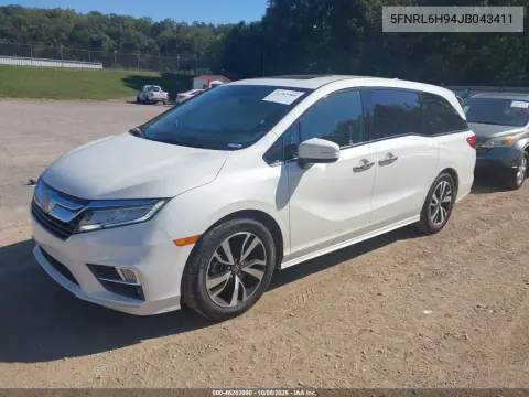 2018 Honda Odyssey Elite VIN 5FNRL6H94JB043411 фото 3