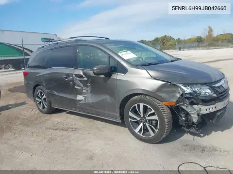 5FNRL6H99JB042660 — 2018 Honda Odyssey, Передняя часть, фото до ремонта