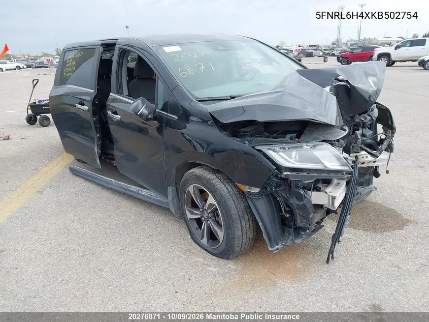 2019 Honda Odyssey Ex VIN 5FNRL6H4XKB502754 фото 1