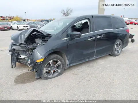 2019 Honda Odyssey Ex VIN 5FNRL6H4XKB502754 фото 2