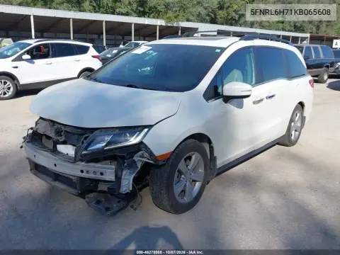 2019 Honda Odyssey Ex-L VIN 5FNRL6H71KB065608 фото 3