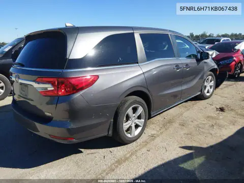 2019 Honda Odyssey Ex-L VIN 5FNRL6H71KB067438 фото 4