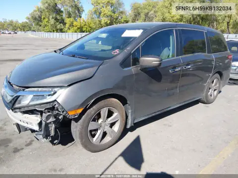 2019 Honda Odyssey Ex VIN 5FNRL6H59KB132034 фото 3
