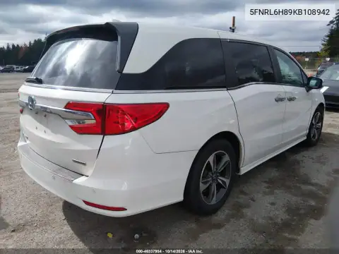 5FNRL6H89KB108942 — 2019 Honda Odyssey, фото 4 с аукциона IAAI, Не указано