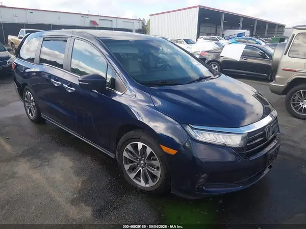 5FNRL6H70MB037592 — 2021 Honda Odyssey, Задняя часть (Rear), фото до ремонта