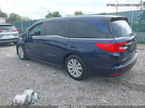 5FNRL6H23MB028857 — 2021 Honda Odyssey, фото 4 с аукциона IAAI, Передняя часть слева