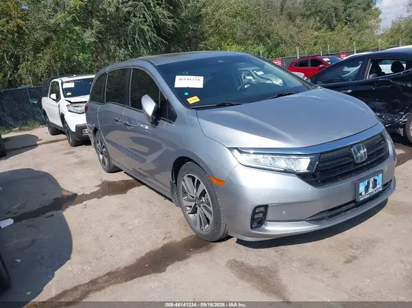 5FNRL6H89NB005959 — 2022 Honda Odyssey, Град (Hail), фото до ремонта