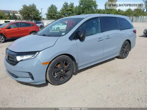 2023 Honda Odyssey Sport VIN 5FNRL6H70PB059287 фото 3