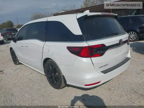 5FNRL6H78PB058615 — 2023 Honda Odyssey, фото 4 с аукциона IAAI, Передняя часть
