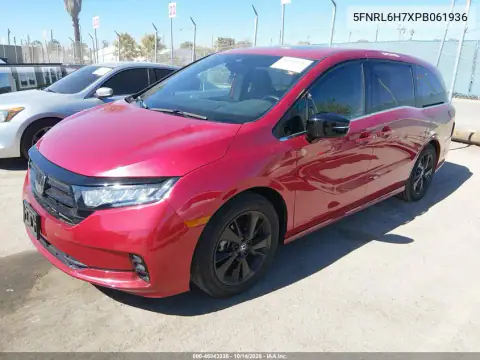 5FNRL6H7XPB061936 — 2023 Honda Odyssey, фото 3 с аукциона IAAI, Не указано