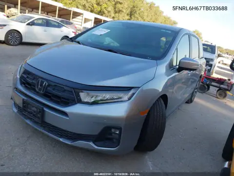 2026 Honda Odyssey Ex-L VIN 5FNRL6H67TB033688 фото 2