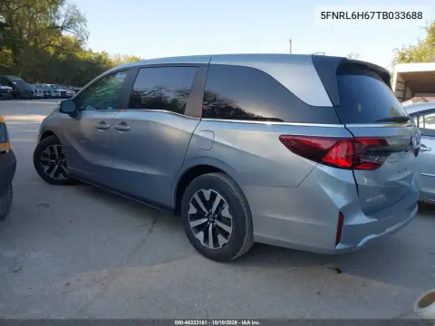 2026 Honda Odyssey Ex-L VIN 5FNRL6H67TB033688 фото 3