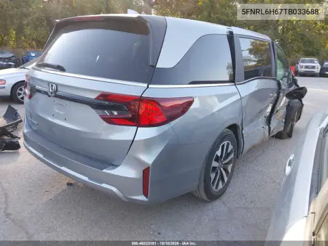 2026 Honda Odyssey Ex-L VIN 5FNRL6H67TB033688 фото 4