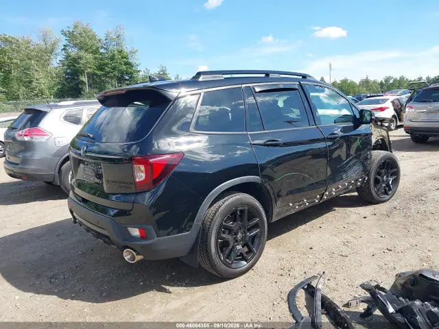 2024 Honda Passport Awd Black VIN 5FNYF8H85RB003016 фото 4