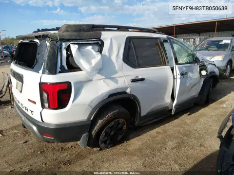 2026 Honda Passport Awd Trailsport Elite/Awd Trailsport Elite Blackout VIN 5FNYF9H83TB050638 фото 4