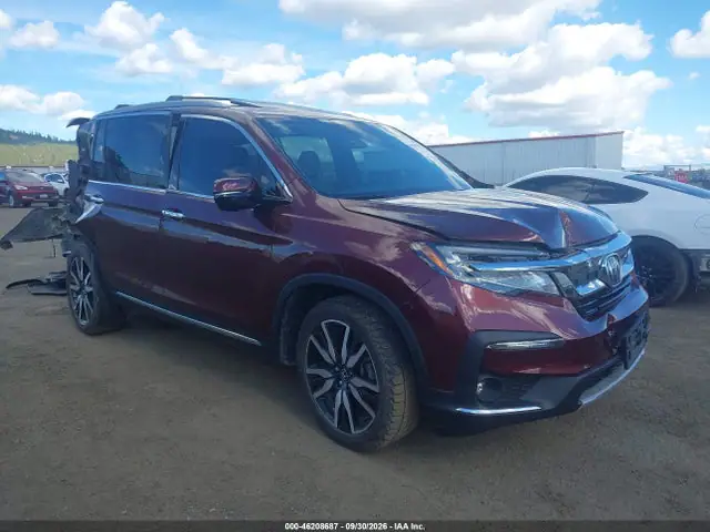 5FNYF6H99MB088934 — 2021 Honda Pilot AWD Touring 8 Passenger, Передняя часть (Front End), фото до ремонта