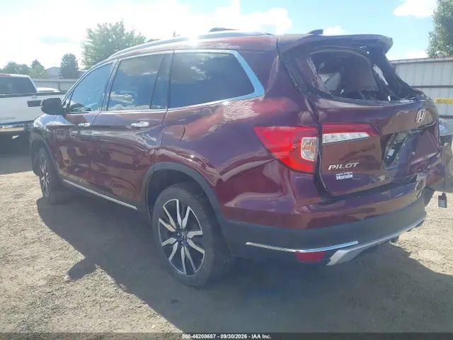 5FNYF6H99MB088934 — 2021 Honda Pilot AWD Touring 8 Passenger, фото 3 с аукциона IAAI 13.10.2026, Передняя часть