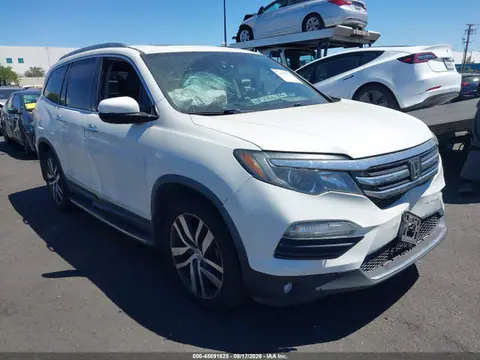 5FNYF6H00HB052055 — 2017 Honda Pilot Elite, Передняя часть (Front End), фото до ремонта