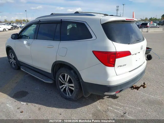 5FNYF6H8XGB505134 — 2016 Honda Pilot EX-L, фото 3 с аукциона IAAI 14.10.2026, Град