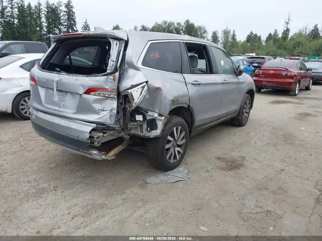 5FNYF6H55KB007518 — 2019 Honda Pilot EX-L, фото 4 с аукциона IAAI 14.10.2026, Задняя часть