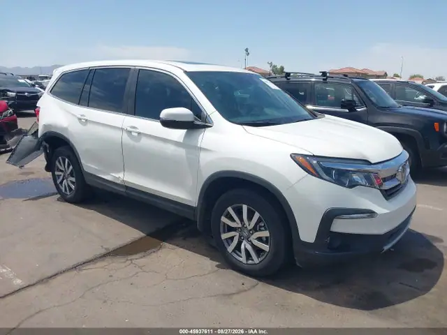5FNYF6H56KB048823 — 2019 Honda Pilot EX-L, Задняя часть справа (Right Rear), фото до ремонта