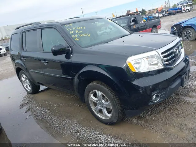 2014 Honda PILOT EXL VIN 5FNYF4H50EB501116 фото 1