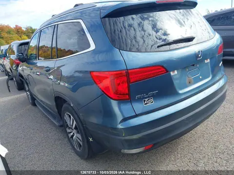 2016 Honda PILOT EXL VIN 5FNYF6H59GB506605 фото 3