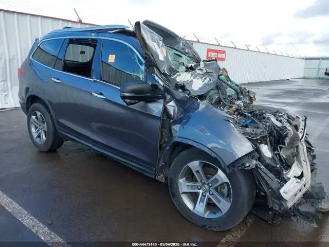 5FNYF6H97GB006557 — 2016 Honda Pilot Touring, Биологическая или химическая опасность (Biohazard), фото до ремонта