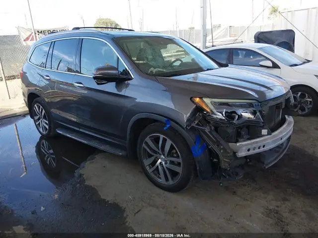 5FNYF5H90HB023180 Honda Pilot Touring 2017 — повреждение Передняя часть, фото до ремонта