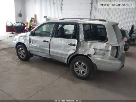 2003 Honda Pilot Ex VIN 2HKYF18493H567393 фото 4