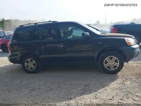 2005 Honda Pilot Ex-L VIN 2HKYF18735H510703 фото 4