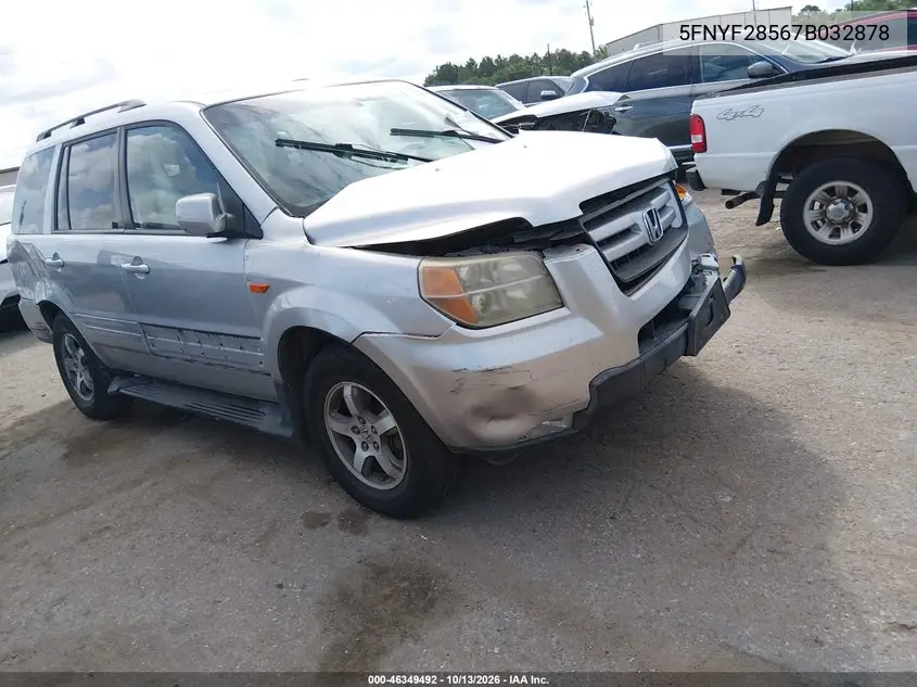 5FNYF28567B032878 — 2007 Honda Pilot, фото 2 с аукциона IAAI, Передняя часть