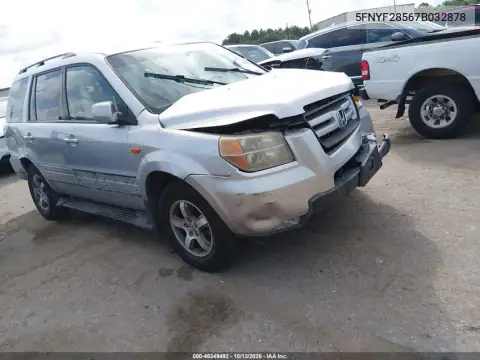 5FNYF28567B032878 — 2007 Honda Pilot, Передняя часть, фото до ремонта