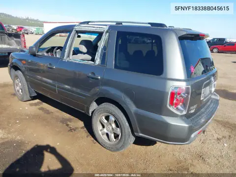 2008 Honda Pilot Se VIN 5FNYF18338B045615 фото 4