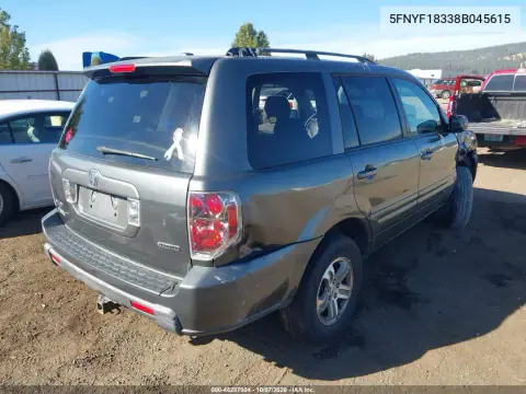 2008 Honda Pilot Se VIN 5FNYF18338B045615 фото 5