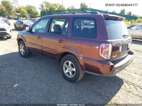 2008 Honda Pilot Vp VIN 5FNYF18248B049177 фото 4