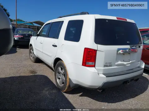 2009 Honda Pilot Ex-L VIN 5FNYF48579B049901 фото 3