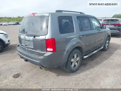 2010 Honda Pilot Exl VIN 5FNYF4H51AB504391 фото 5