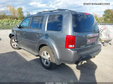 2010 Honda Pilot Ex-L VIN 5FNYF4H56AB025593 фото 3