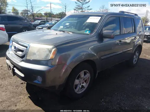 2010 Honda Pilot Ex-L VIN 5FNYF4H5XAB031090 фото 3