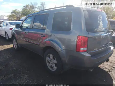 2010 Honda Pilot Ex-L VIN 5FNYF4H5XAB031090 фото 4