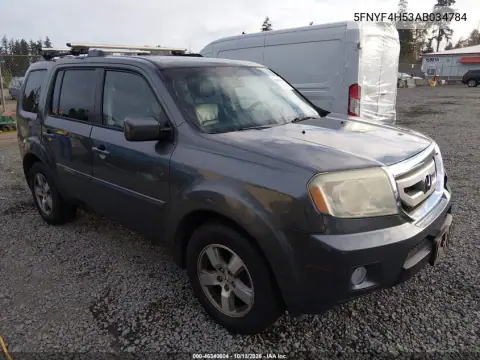 5FNYF4H53AB034784 — 2010 Honda Pilot, Сзади, фото до ремонта